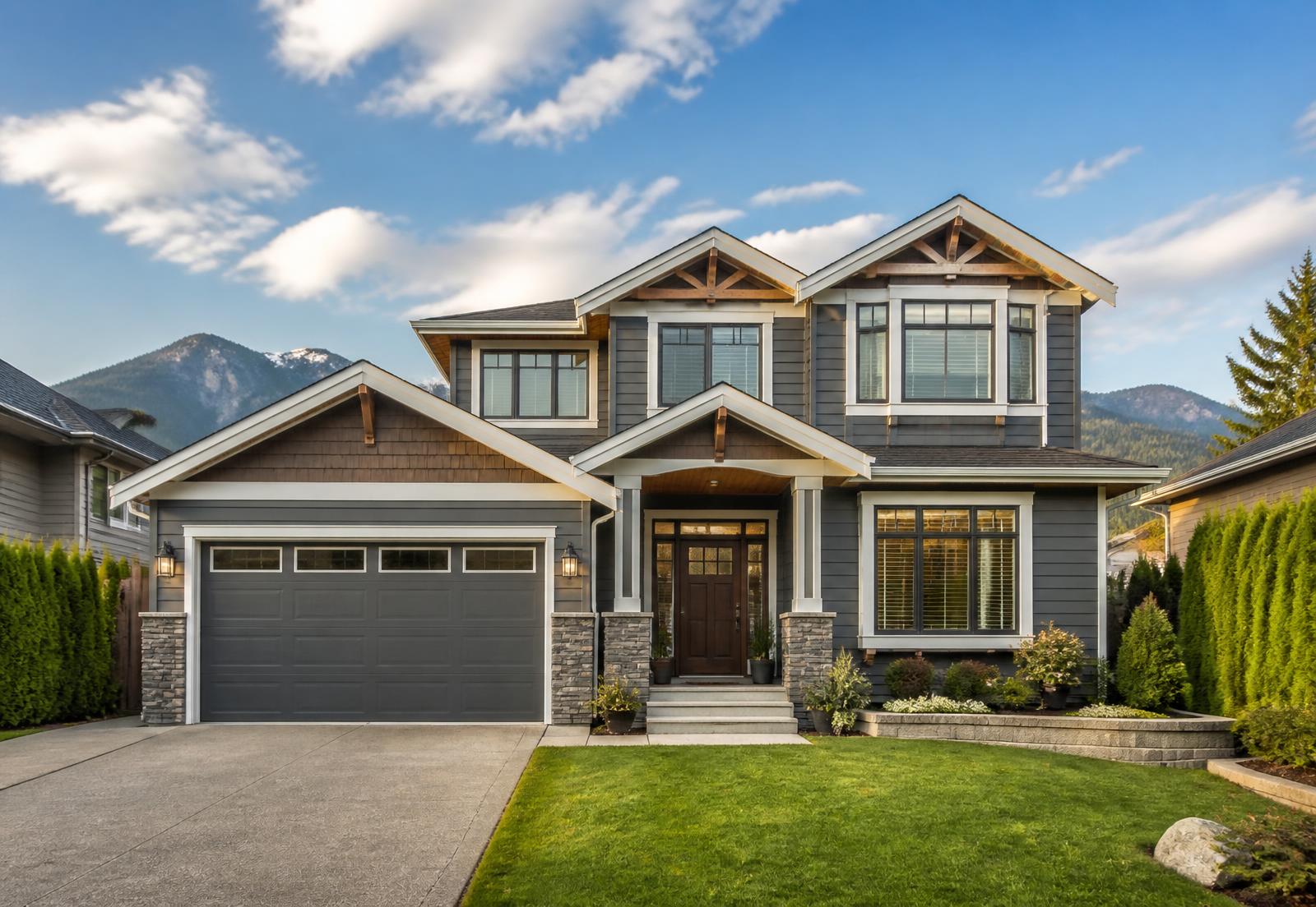 Managed rental home exterior in British Columbia